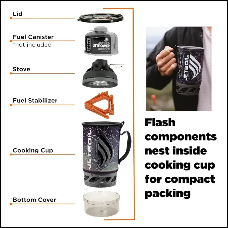 Jetboil Flash Backpacking Stove Cooking System