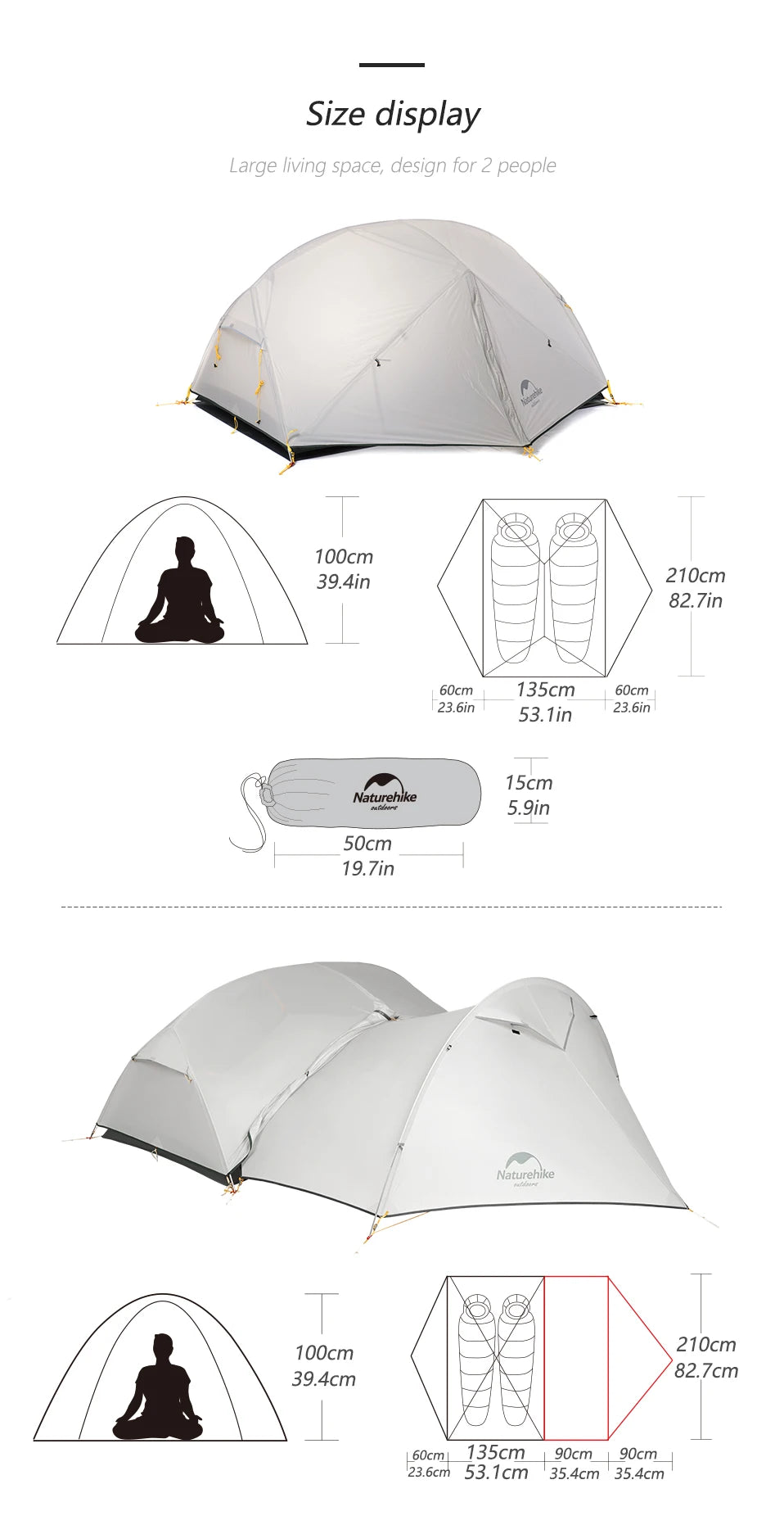 Naturehike Mongar 2 Person Tent