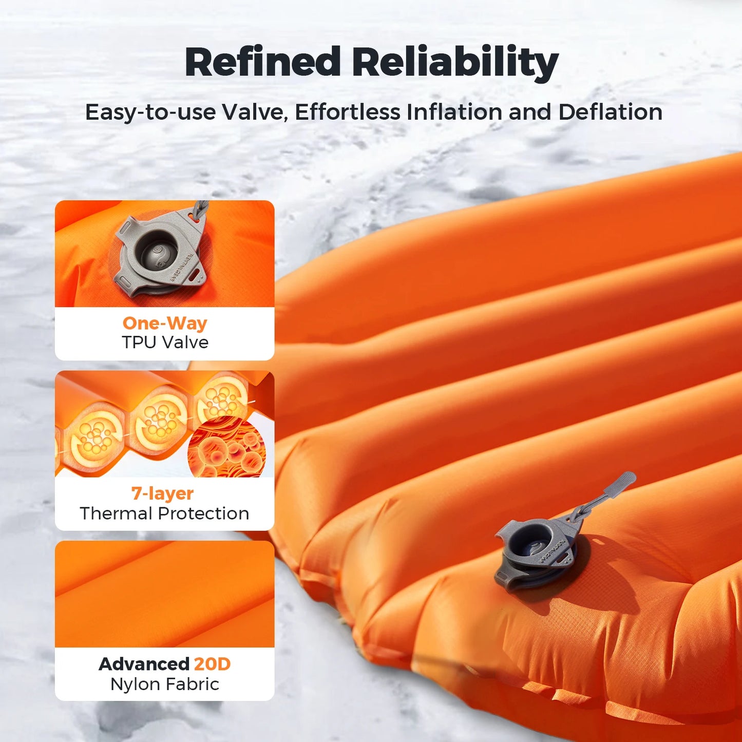 Flextail ZERO MATTRESS R05 - 5.6 R-value Ultralight Air Sleeping Pad